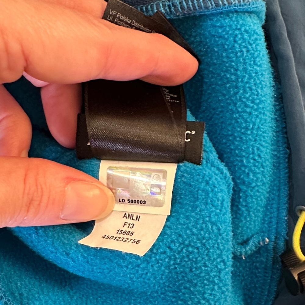 North Face Small Hooded Denali Fleece Jacket y2k rare hard to find color - Picture 6 of 7